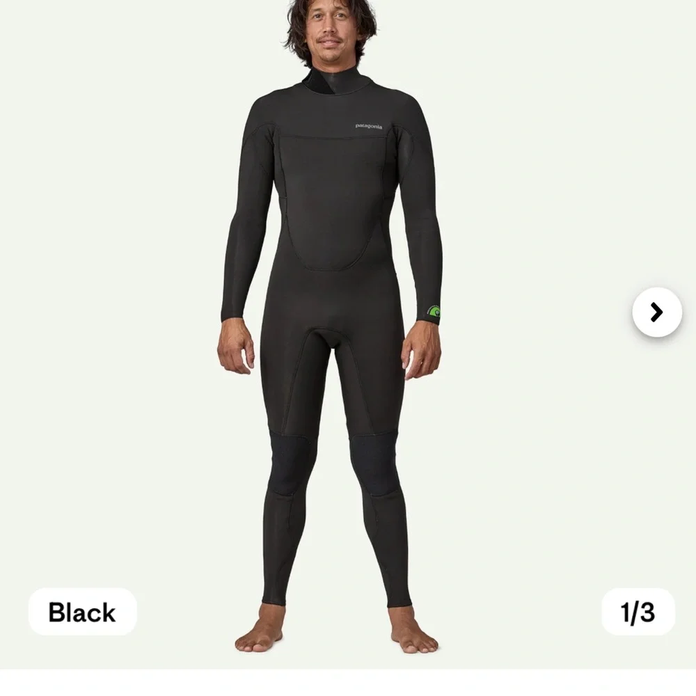 NWT Patagonia Yulex Men's Full Wetsuit in Black - Picture 1 of 6